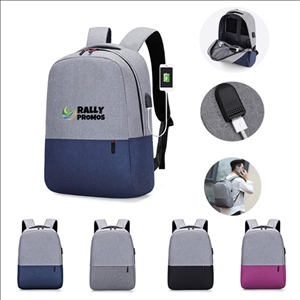 Business Laptop Backpack Waterproof and Anti-theft with USB Connector